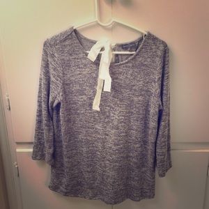 Stitch Fix sweater with bow tie back